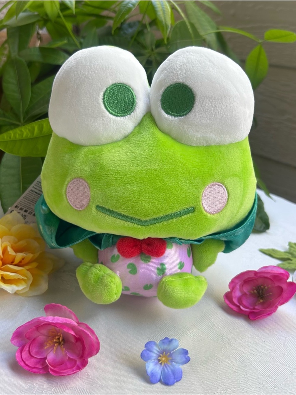 Sanrio Keroppi Plush 7" Hello Kitty and Friends Spring/ Easter series 3